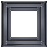 Plantenbak 40x40x80 cm koudgewalst staal antracietkleurig