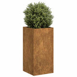 Plantenbak roestig 40x40x80 cm weervast staal