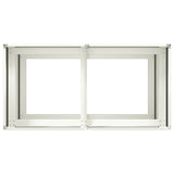 Plantenbak 40x40x80 cm koudgewalst staal wit