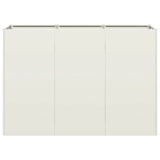 Plantenbak 120x40x80 cm koudgewalst staal wit