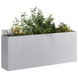 Plantenbak 200x40x80 cm gegalvaniseerd staal