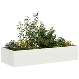 Plantenbak 200x80x40 cm staal wit