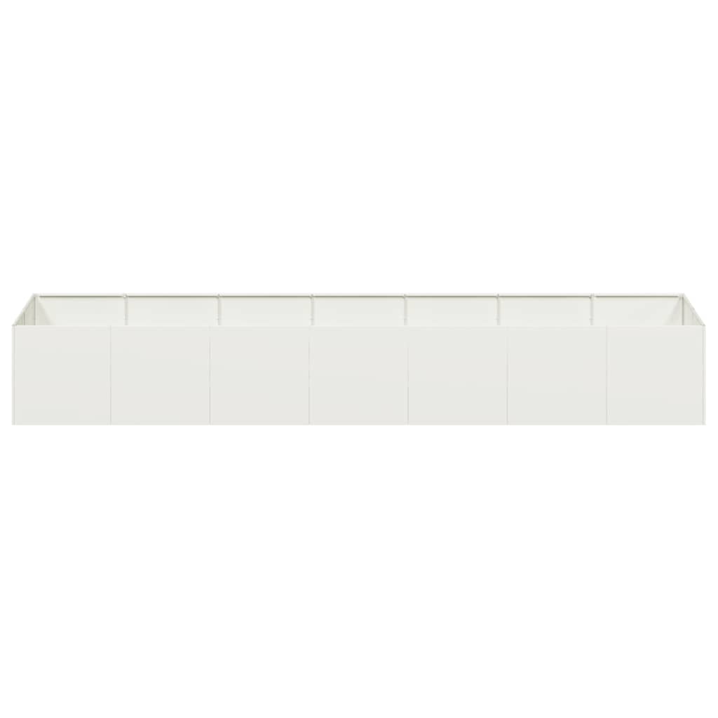 Plantenbak 280x80x40 cm staal wit