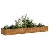 Plantenbak roestig 360x80x40 cm weervast staal