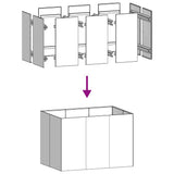 Plantenbak roestig 120x80x80 cm weervast staal