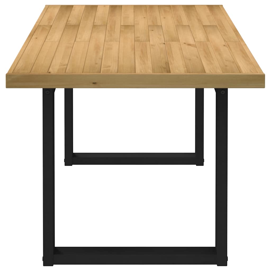 Eettafel NOAIN U-vormige poten 180x90x75 cm massief grenenhout - AllerleiShop