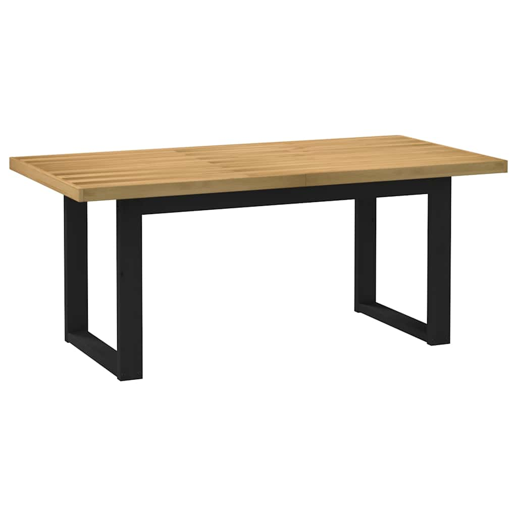 Eettafel NOAIN U-vormige poten 180x90x75 cm massief grenenhout - AllerleiShop