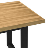 Eettafel NOAIN U-vormige poten 180x90x75 cm massief grenenhout - AllerleiShop