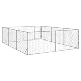 Hondenkennel voor buiten met deur 3x4x1 m gegalvaniseerd staal