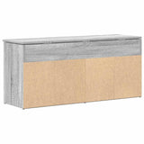 Schoenenbank 102x30,5x45cm bewerkt hout grijs sonoma eikenkleur