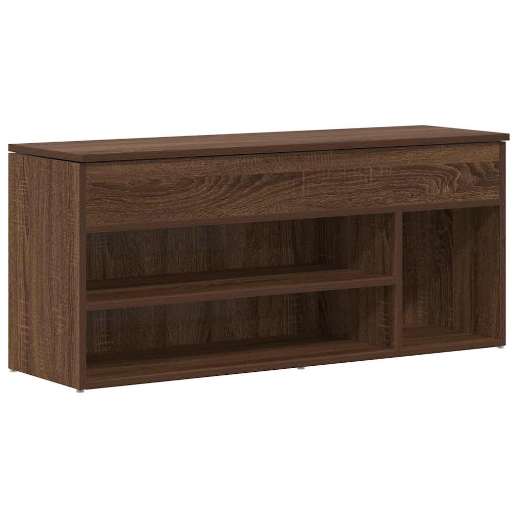 Schoenenbank 102x30,5x45 cm bewerkt hout sonoma eikenkleurig