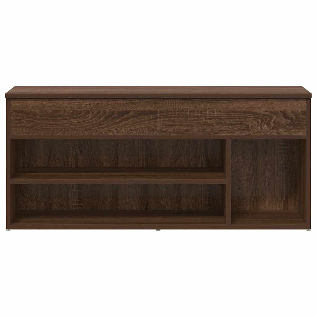 Schoenenbank 102x30,5x45 cm bewerkt hout sonoma eikenkleurig