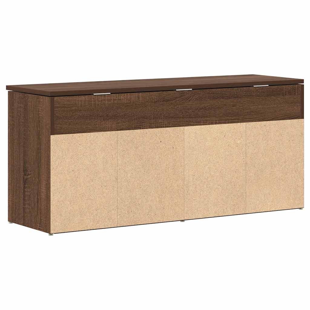 Schoenenbank 102x30,5x45 cm bewerkt hout sonoma eikenkleurig