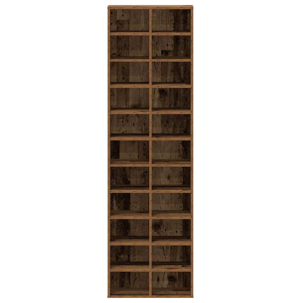 Schoenenkast 54x34x183 cm spaanplaat oud hout