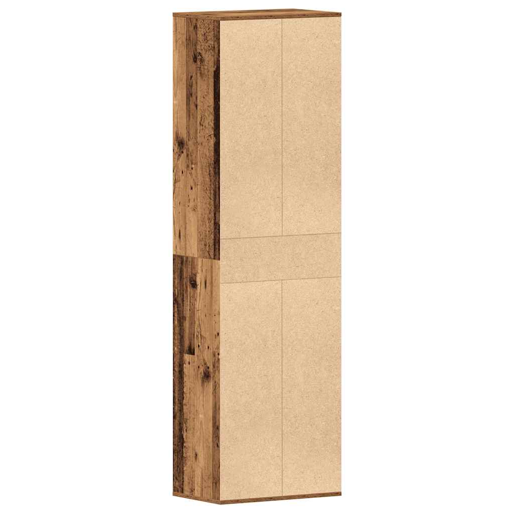 Schoenenkast 54x34x183 cm spaanplaat oud hout