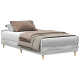 Bedframe 100x200 cm zonder matras in grijs sonoma spaanplaat
