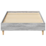 Bedframe 100x200 cm zonder matras in grijs sonoma spaanplaat
