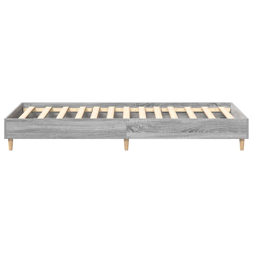 Bedframe 100x200 cm zonder matras in grijs sonoma spaanplaat