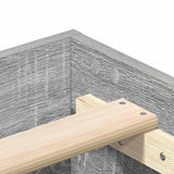 Bedframe 100x200 cm zonder matras in grijs sonoma spaanplaat