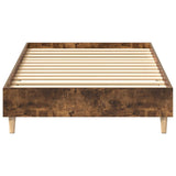 Bedframe 90x200 cm in gerookt eiken zonder matras