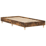 Bedframe 90x190 cm in gerookt eiken zonder matras