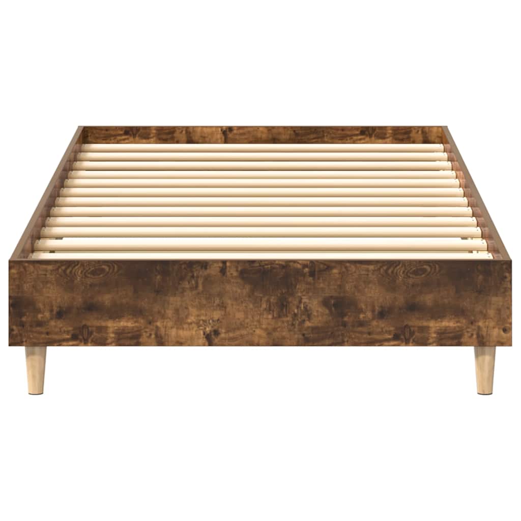 Bedframe 90x190 cm in gerookt eiken zonder matras