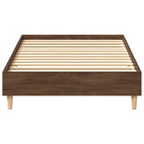 Bedframe 90x190 cm in bruine eikenkleur met lattenbodem (zonder matras)