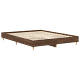 Bedframe 90x190 cm in bruine eikenkleur met lattenbodem (zonder matras)