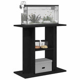 Aquariumstandaard 60x30x60 cm spaanplaat zwart eikenkleurig