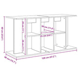 Aquariumstandaard 120x40x60 cm spaanplaat zwart eikenkleurig