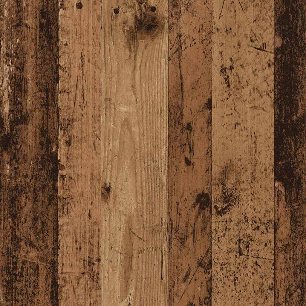 Bedframe 90x200 cm van oud bewerkt hout zonder matras met extra opbergruimte