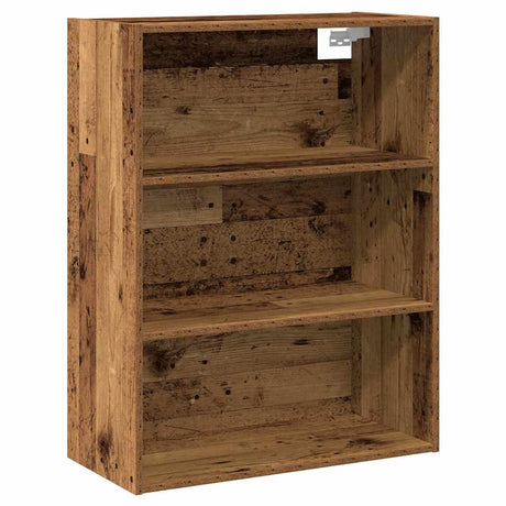 Dressoir met wandkast bewerkt hout oud houtkleurig - AllerleiShop