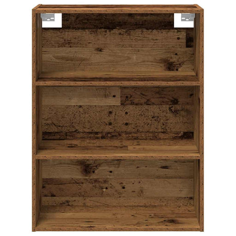 Dressoir met wandkast bewerkt hout oud houtkleurig - AllerleiShop