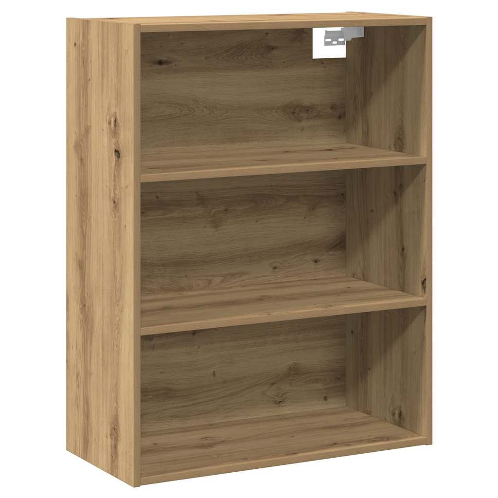 Dressoir met wandkast bewerkt hout artisanaal eikenkleur - AllerleiShop