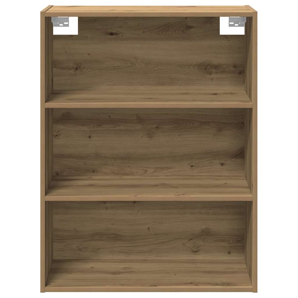 Dressoir met wandkast bewerkt hout artisanaal eikenkleur - AllerleiShop