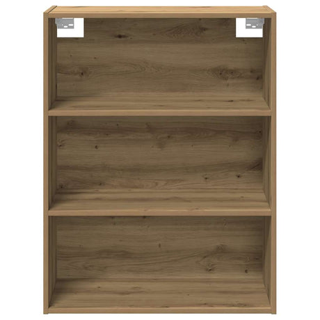 Dressoir met wandkast bewerkt hout artisanaal eikenkleur - AllerleiShop