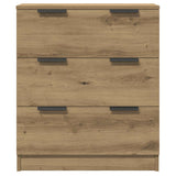 Dressoirs 3 st 60x30x70 cm bewerkt hout artisanaal eikenkleurig - AllerleiShop