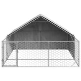 Hondenkennel met ren 3x3x1,9 m gegalvaniseerd staal