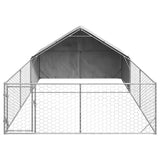 Hondenkennel met ren 6x3x1,9 m gegalvaniseerd staal