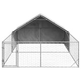 Hondenkennel met ren 5x3x1,9 m gegalvaniseerd staal