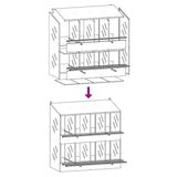 Gegalvaniseerde metalen kippennestkast met 8 compartimenten in zilver