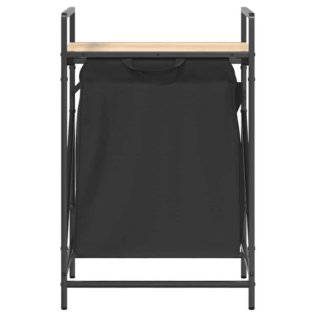 Wasmand 1 vak met plank sonoma eikenkleurig