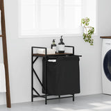 Wasmand 1 vak met plank bruin eikenkleurig