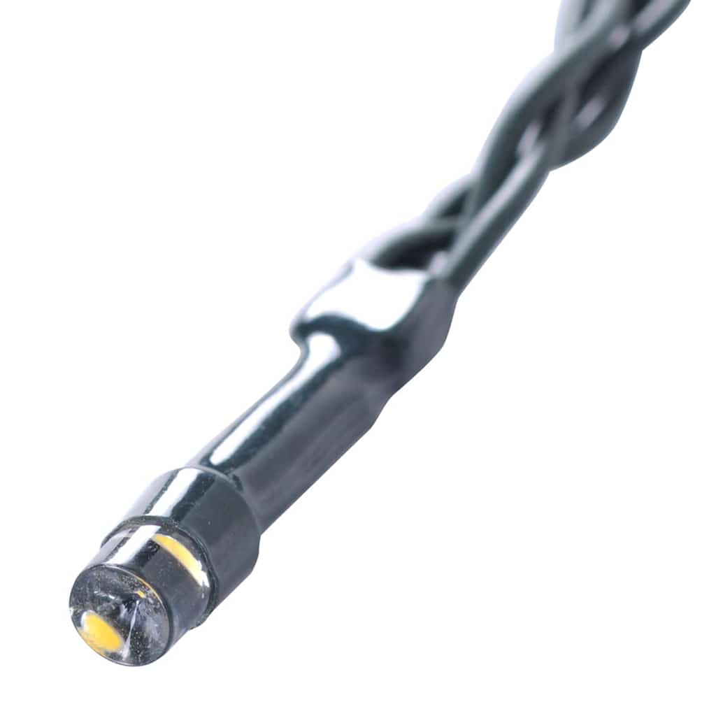 Kunstbuxusballen met LED-verlichting 2 st 20 cm groen