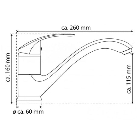 EISL Keukenmengkraan RIMINI chroomkleurig - AllerleiShop