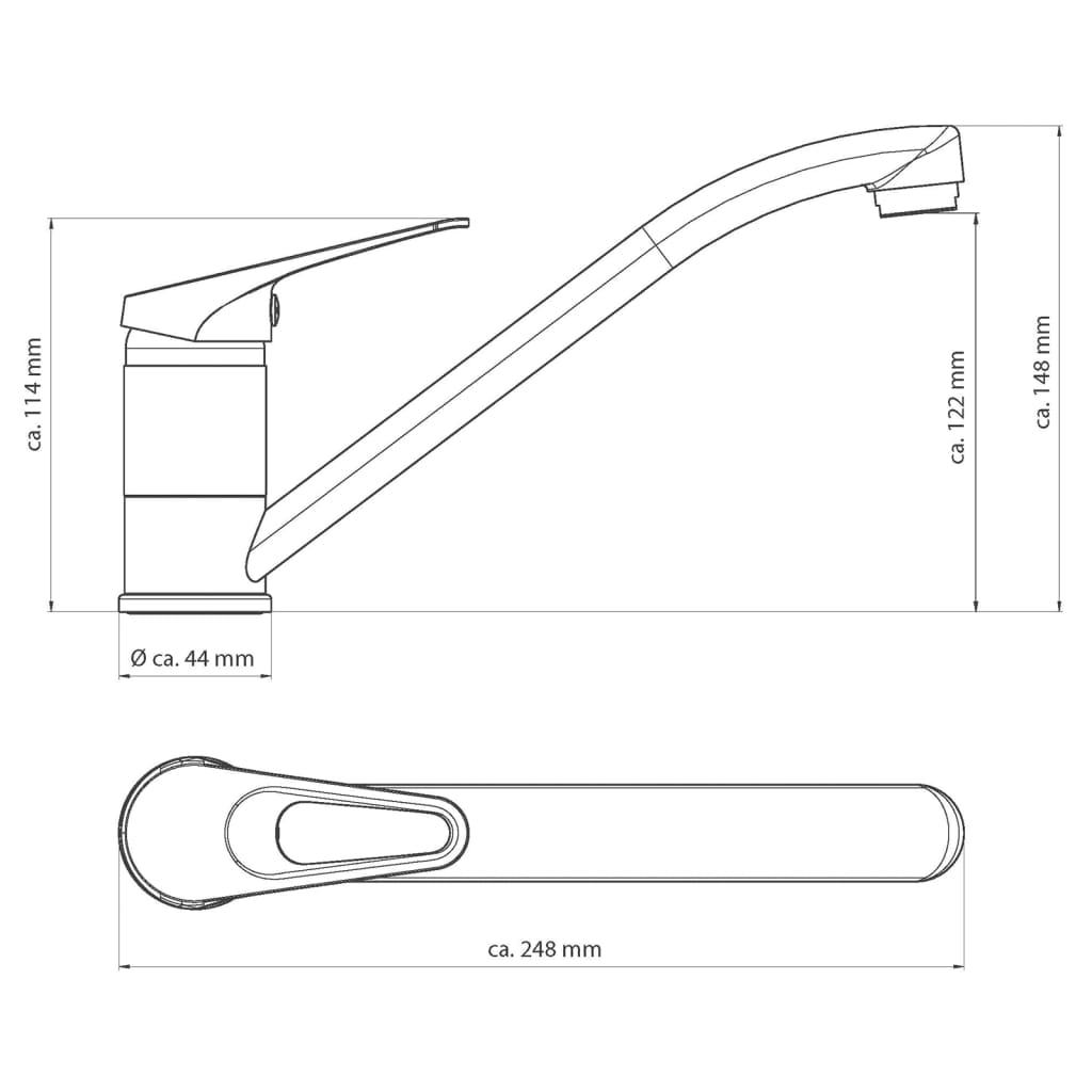 EISL Keukenmengkraan SPEED wit-chroomkleurig - AllerleiShop