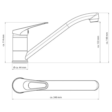 EISL Keukenmengkraan SPEED wit-chroomkleurig - AllerleiShop