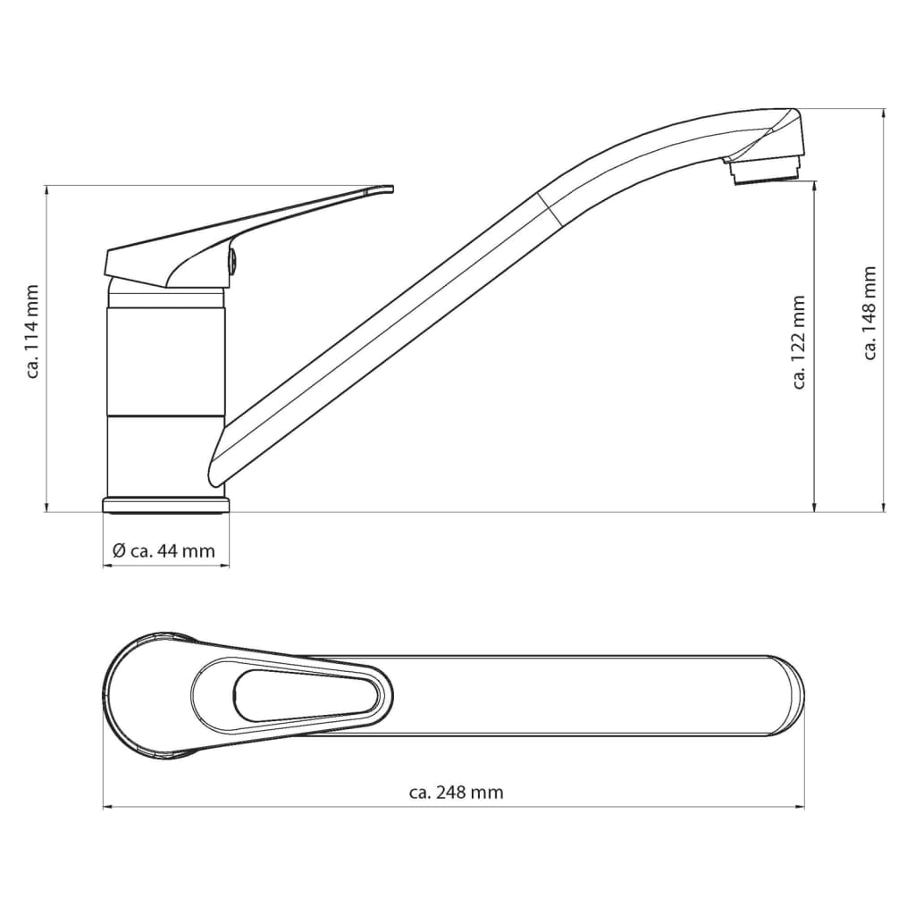 EISL Keukenmengkraan SPEED zwart-chroomkleurig - AllerleiShop