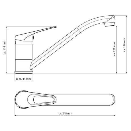 EISL Keukenmengkraan SPEED zwart-chroomkleurig - AllerleiShop