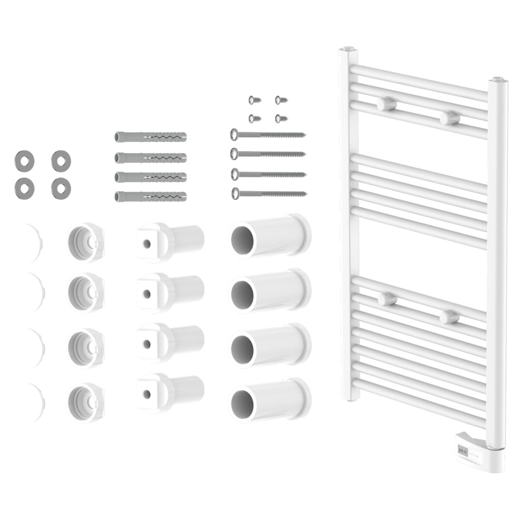 EISL Badkamerradiator met timer 80x50x15 cm wit - AllerleiShop